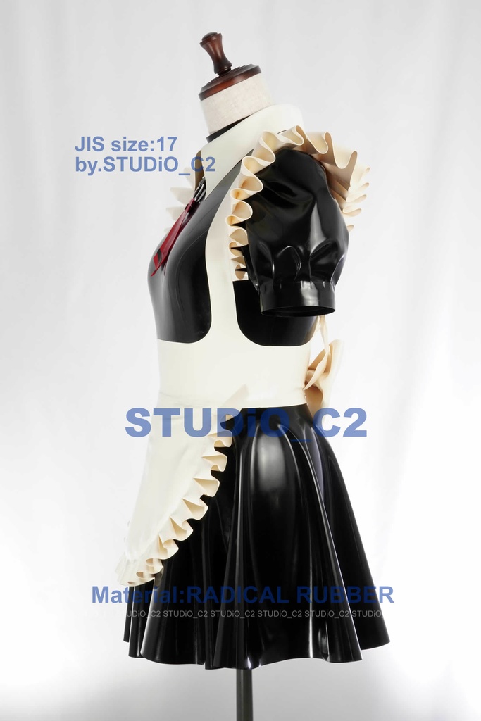 「売り切れました」ラバーメイド服17号サイズ チョーカー襟バージョン