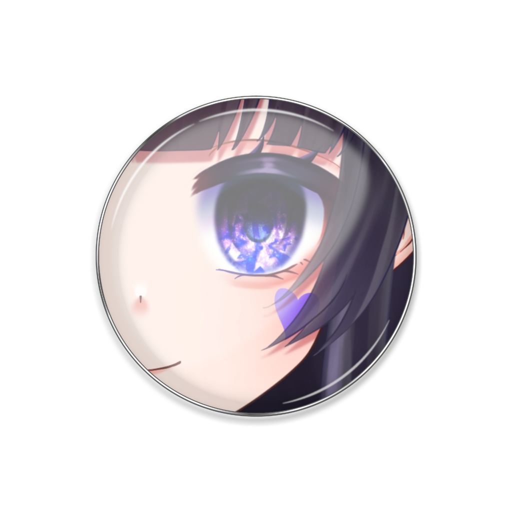 まよ様眼力ピンバッジ