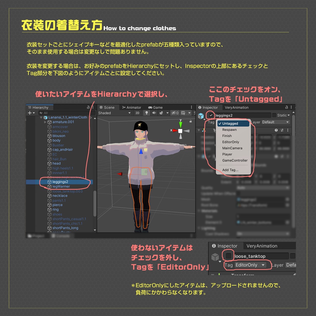 【オリジナル3Dモデル】帯電体質の「ラナンシ」