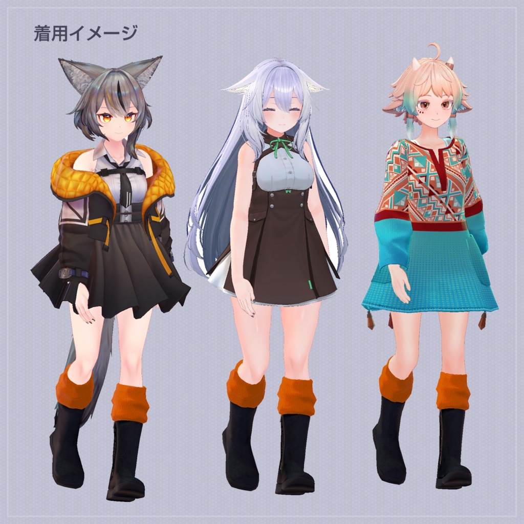 スエードブーツ (ソラリアちゃん、ミュリシアちゃん、桔梗ちゃん対応)