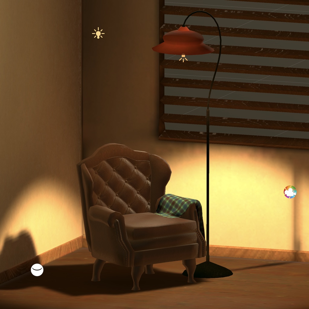 シングルソファ&ライト