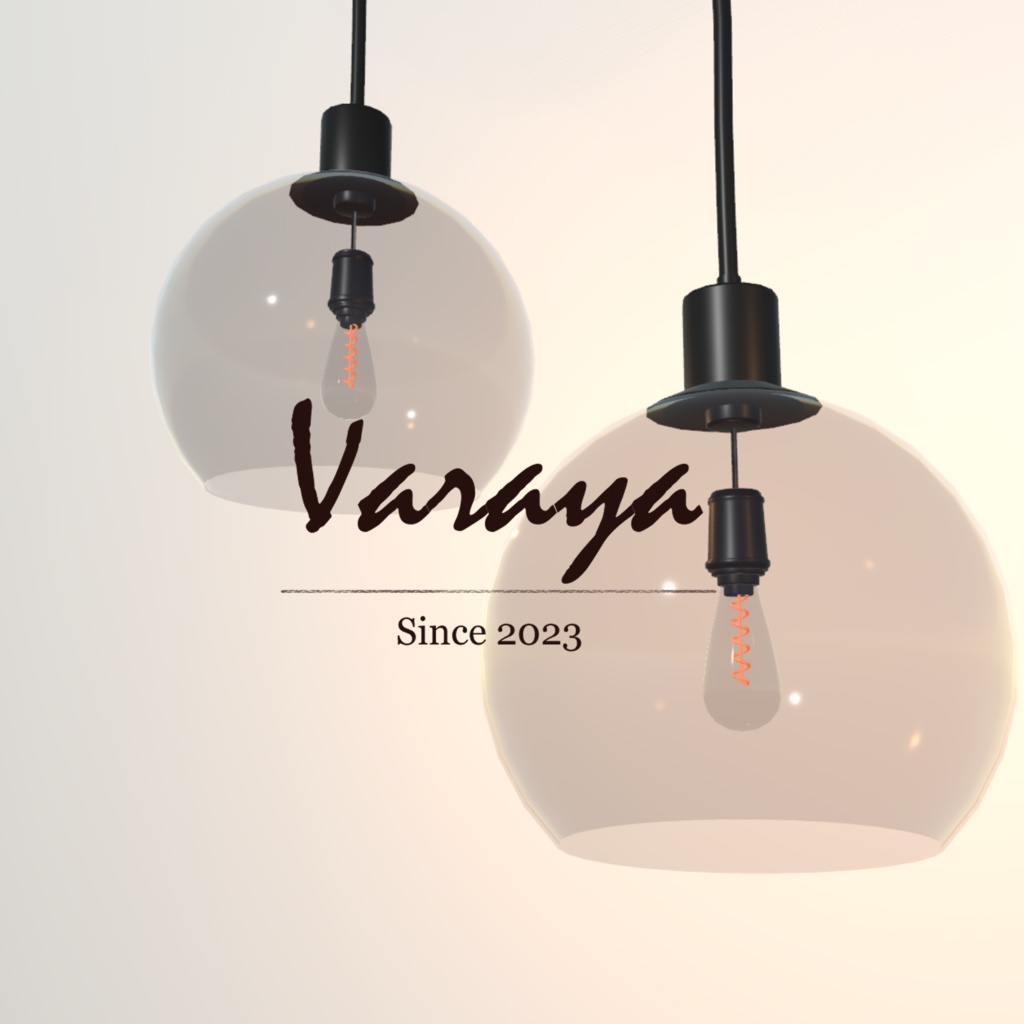 【VRChat想定】ペンダントライト【VARAYA】