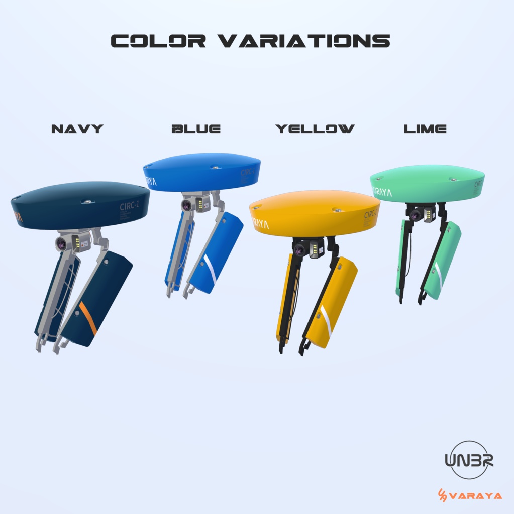 【VARAYA】ドローン:CIRC-1【追従機能&アニメーション付き】