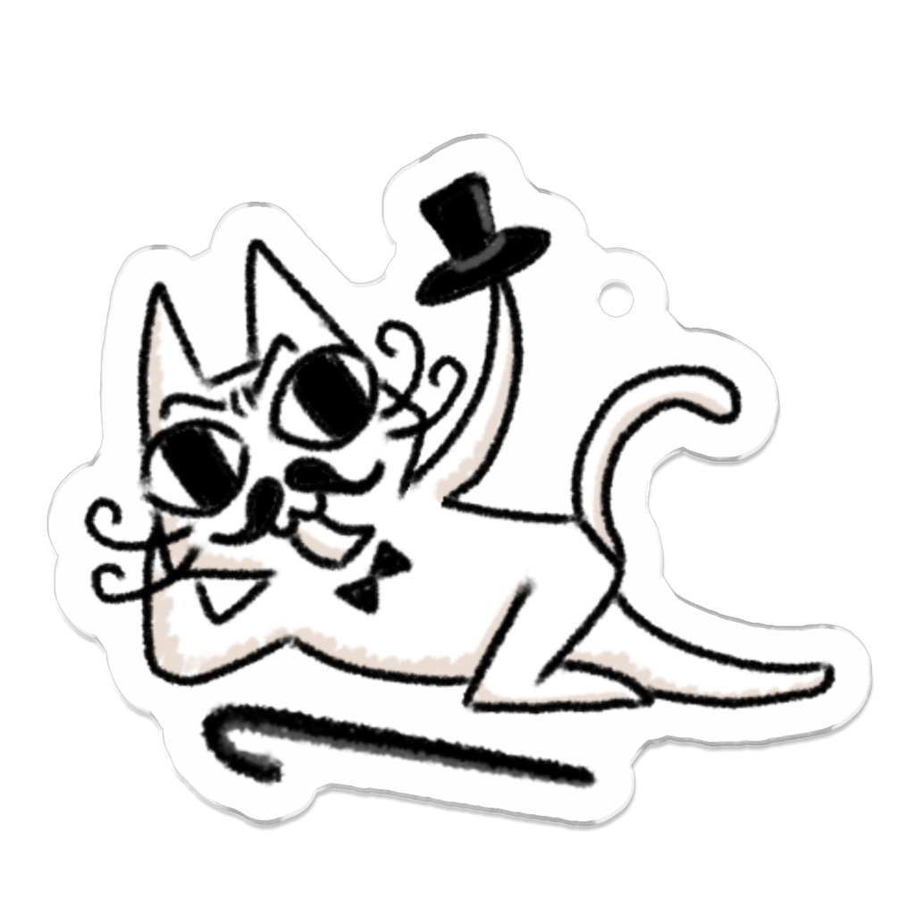 猫男爵アクリルキーホルダー