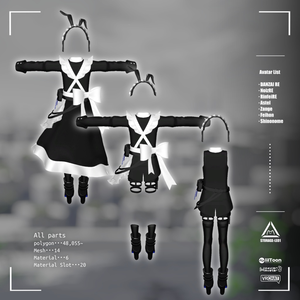 【SALE ~8/1】LE-C-01 MAID DRESS