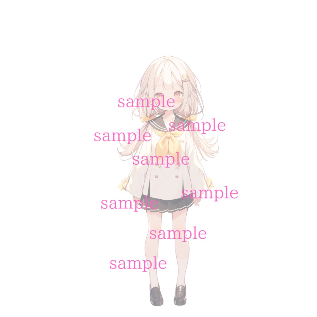 1点限定!IRIAM対応立ち絵@すぐに配信4点セット