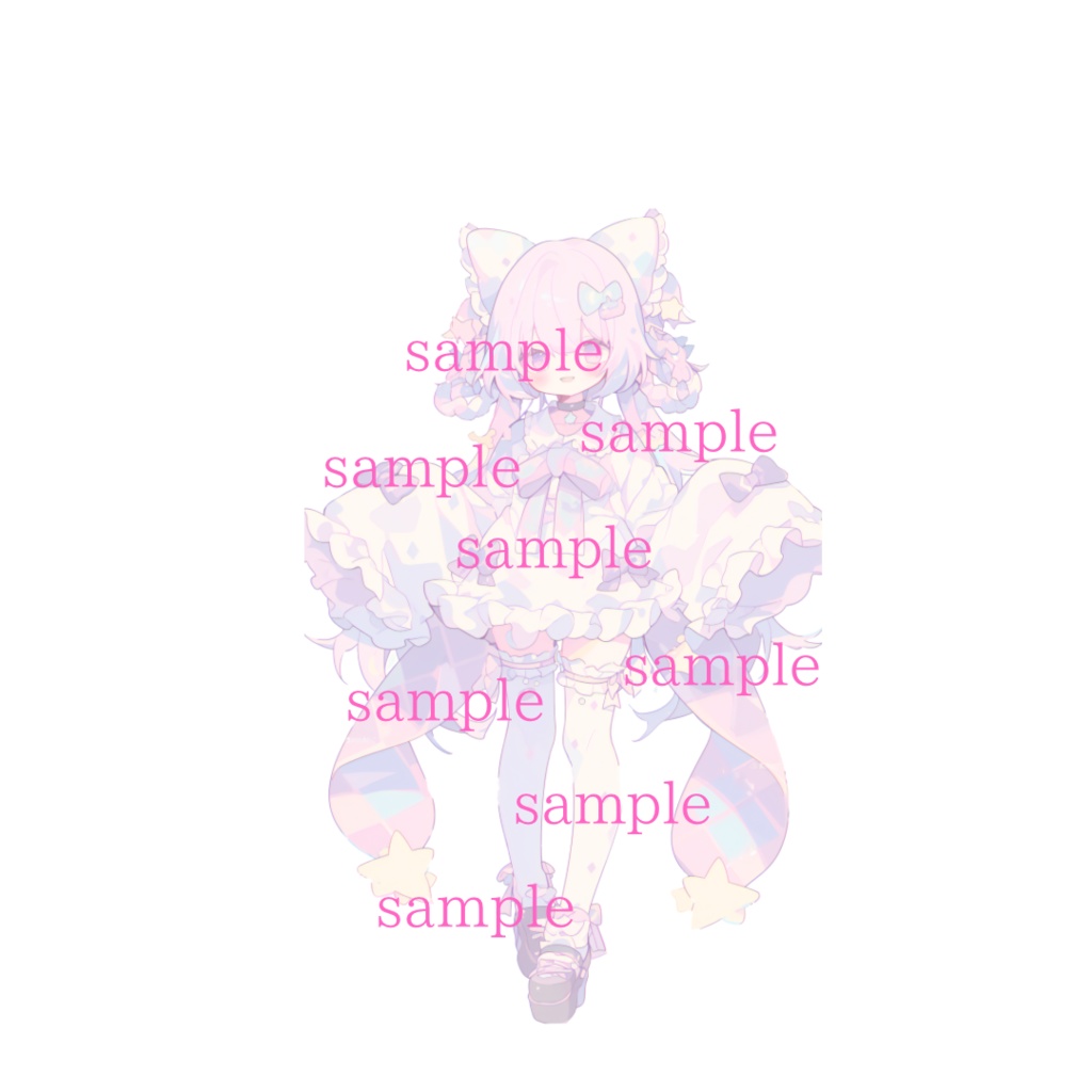 1点限定!IRIAM対応立ち絵@すぐに配信4点セット