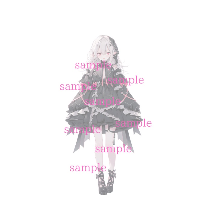 フリー【フリー】IRIAM対応立ち絵@すぐに配信4点セット