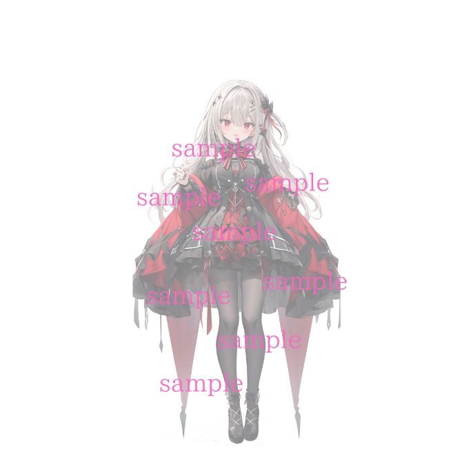 1点限定!IRIAM対応立ち絵@すぐに配信4点セット