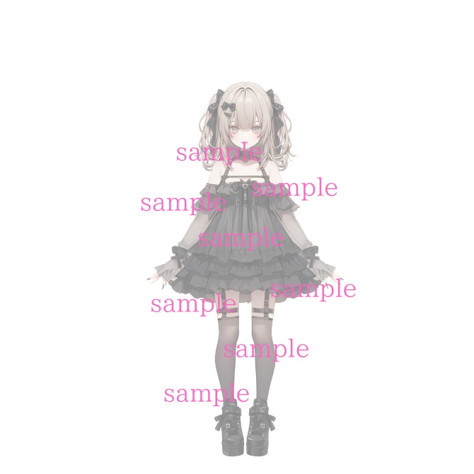 【完売】IRIAM対応立ち絵@すぐに配信4点セット