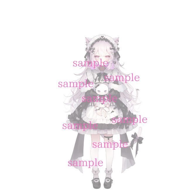 【完売】1点限定!IRIAM対応立ち絵@すぐに配信4点セット