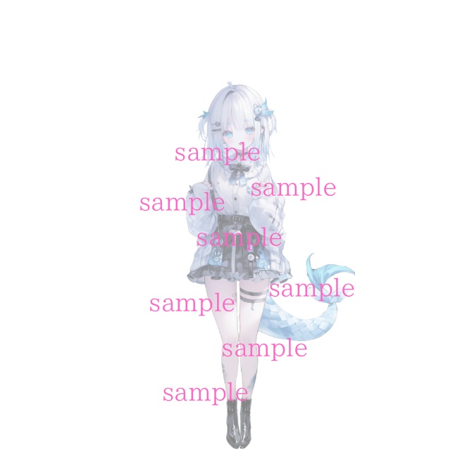 【完売】1点限定!IRIAM対応立ち絵@すぐに配信4点セット