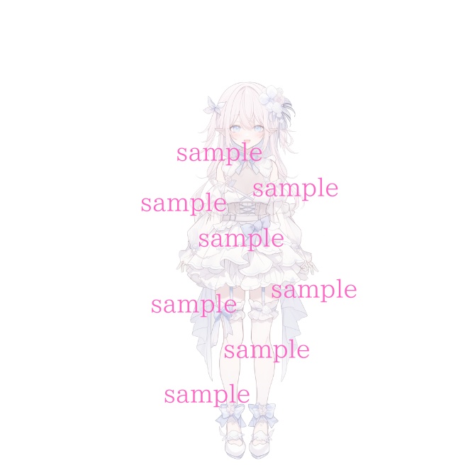 1点限定!IRIAM対応立ち絵@すぐに配信4点セット