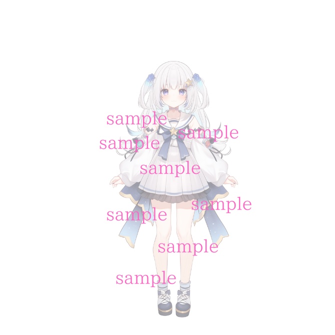 1点限定!IRIAM対応立ち絵@すぐに配信4点セット