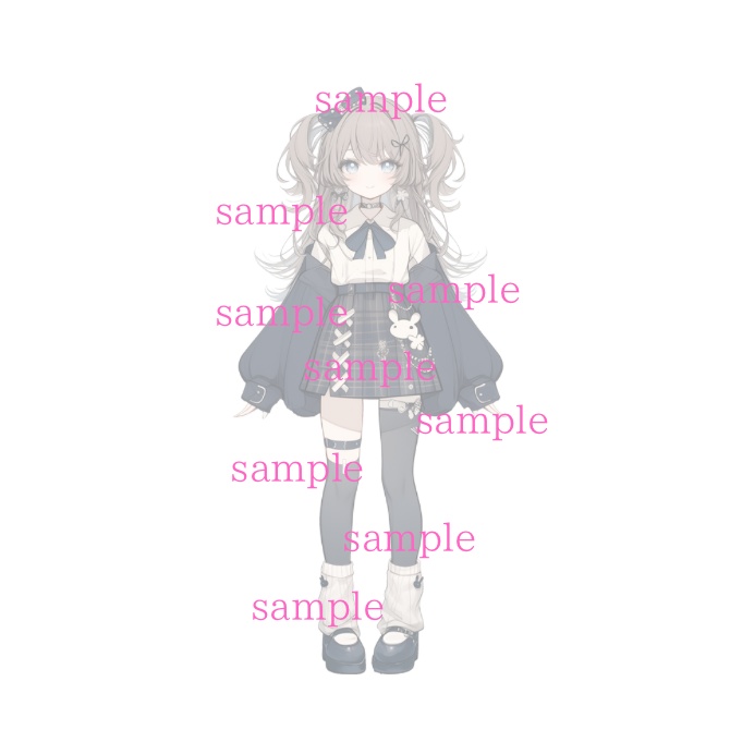 1点限定!IRIAM対応立ち絵&キービジュアル&シルエット