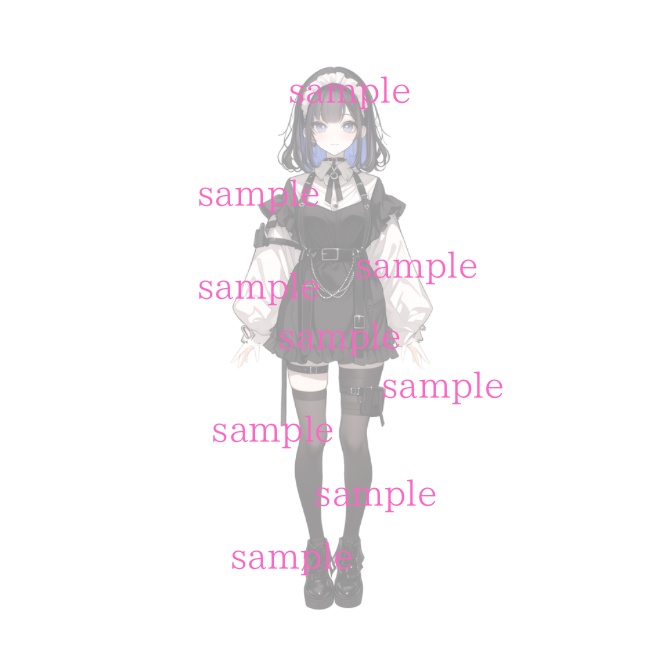 1点限定!IRIAM対応立ち絵&キービジュアル&シルエット