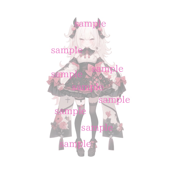 1点限定!IRIAM対応立ち絵&キービジュアル&シルエット