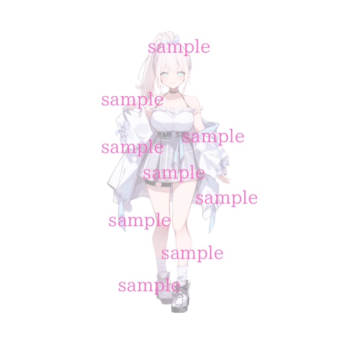 1点限定!IRIAM対応立ち絵&キービジュアル&シルエット