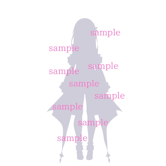 1点限定!IRIAM対応立ち絵&キービジュアル&シルエット