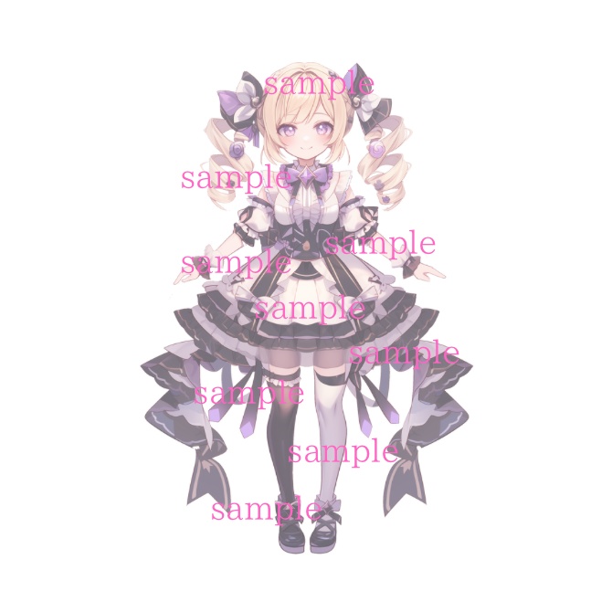 1点限定!IRIAM対応立ち絵&キービジュアル&シルエット