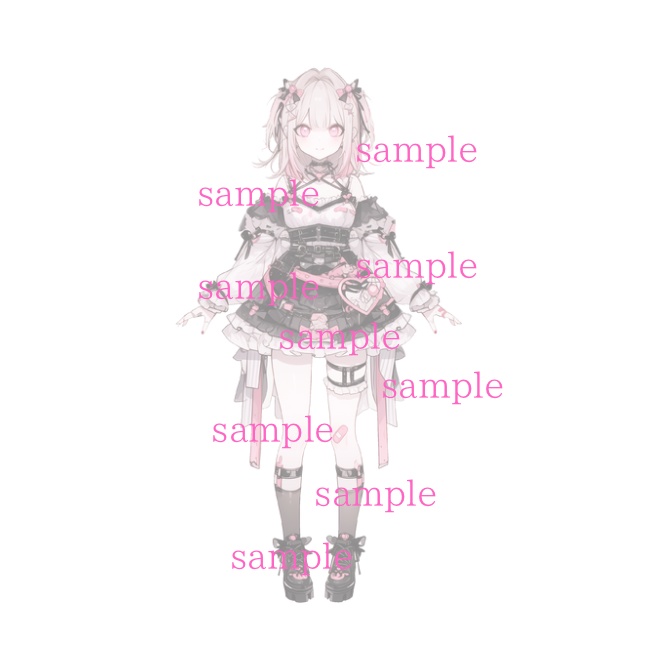 1点限定!IRIAM対応立ち絵&キービジュアル&シルエット