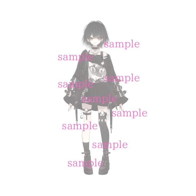 1点限定!IRIAM対応立ち絵&キービジュアル&シルエット