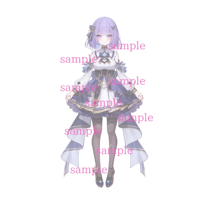 1点限定!IRIAM対応立ち絵&キービジュアル&シルエット