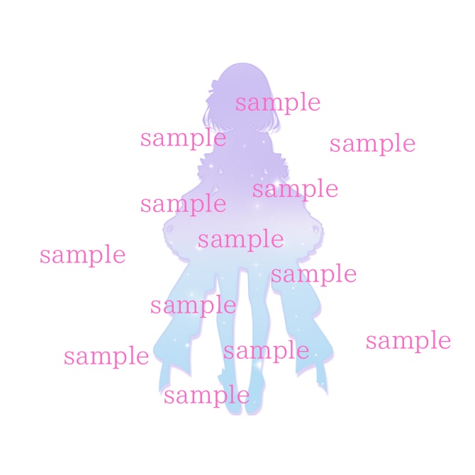 1点限定!IRIAM対応立ち絵&キービジュアル&シルエット