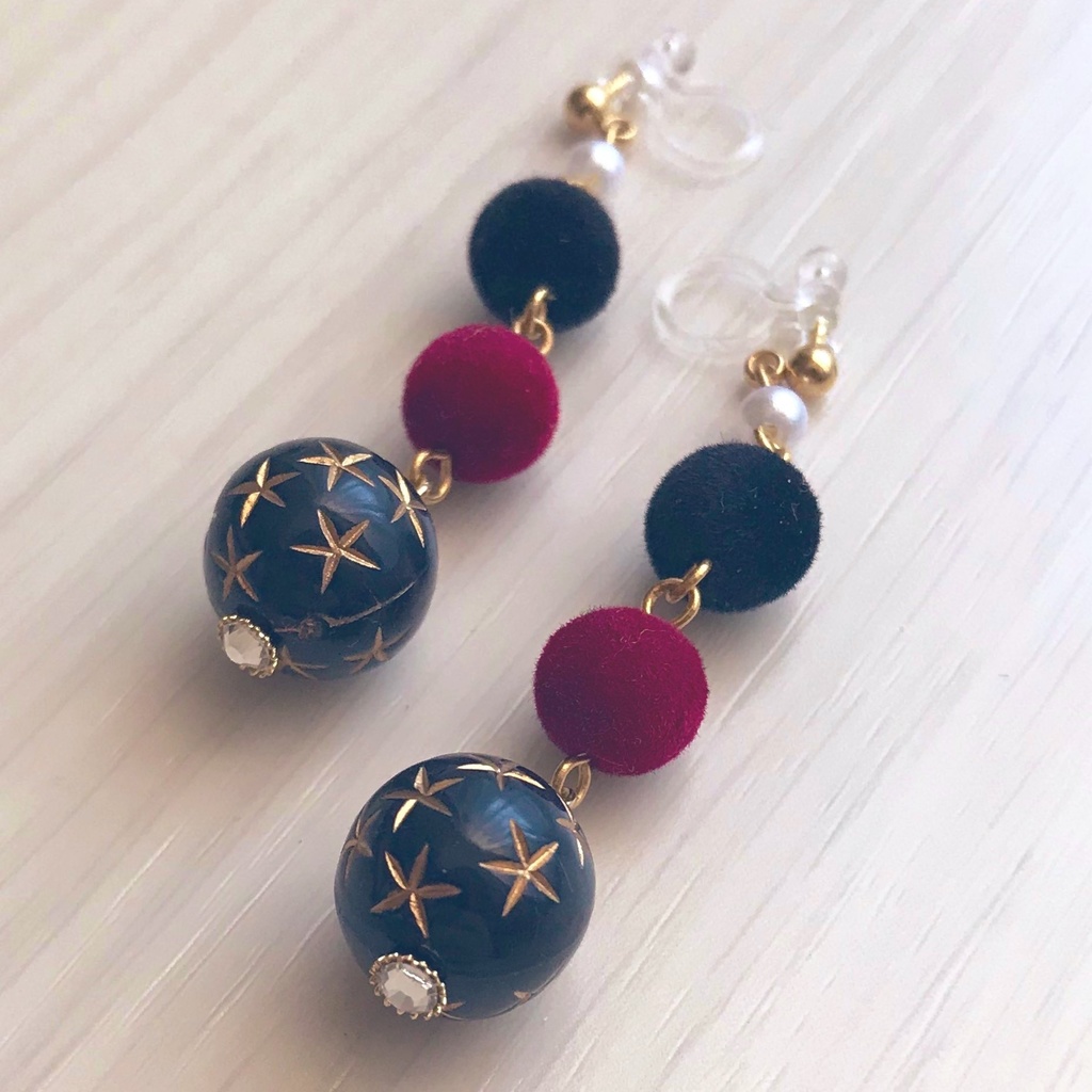 鬼舞辻無惨イメージイヤリング【鬼滅-2】