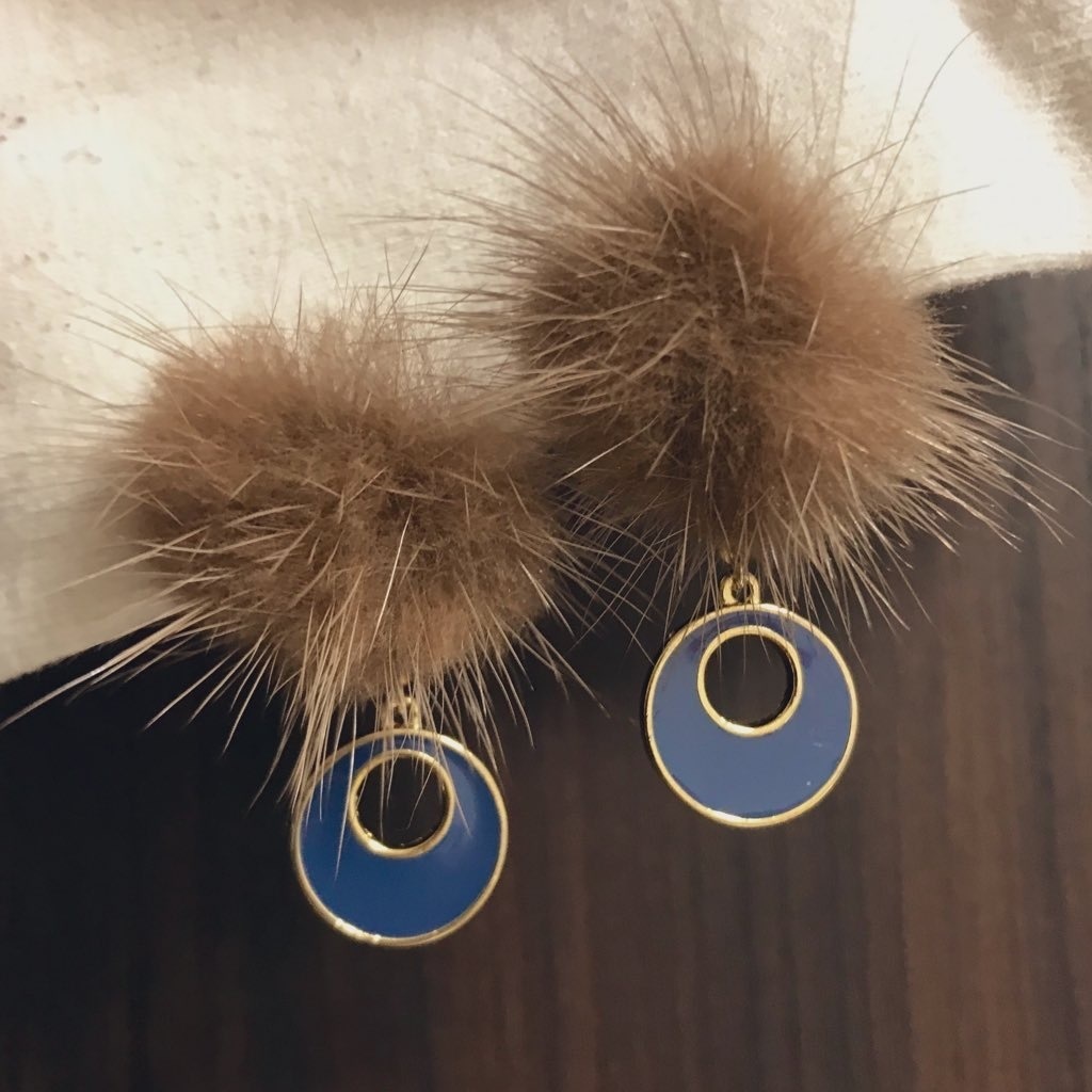 嘴平伊之助イメージイヤリング【鬼滅-7】