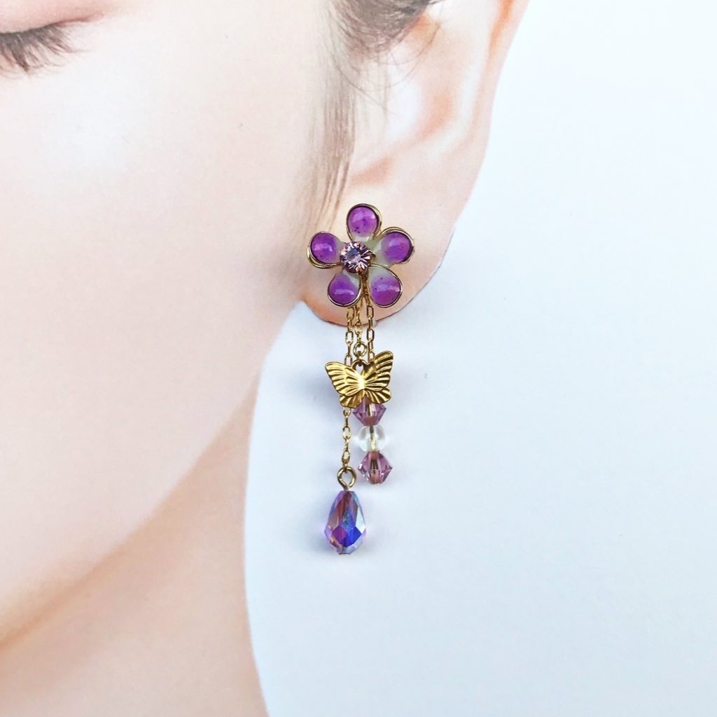 栗花落カナヲイメージイヤリング【鬼滅-16】