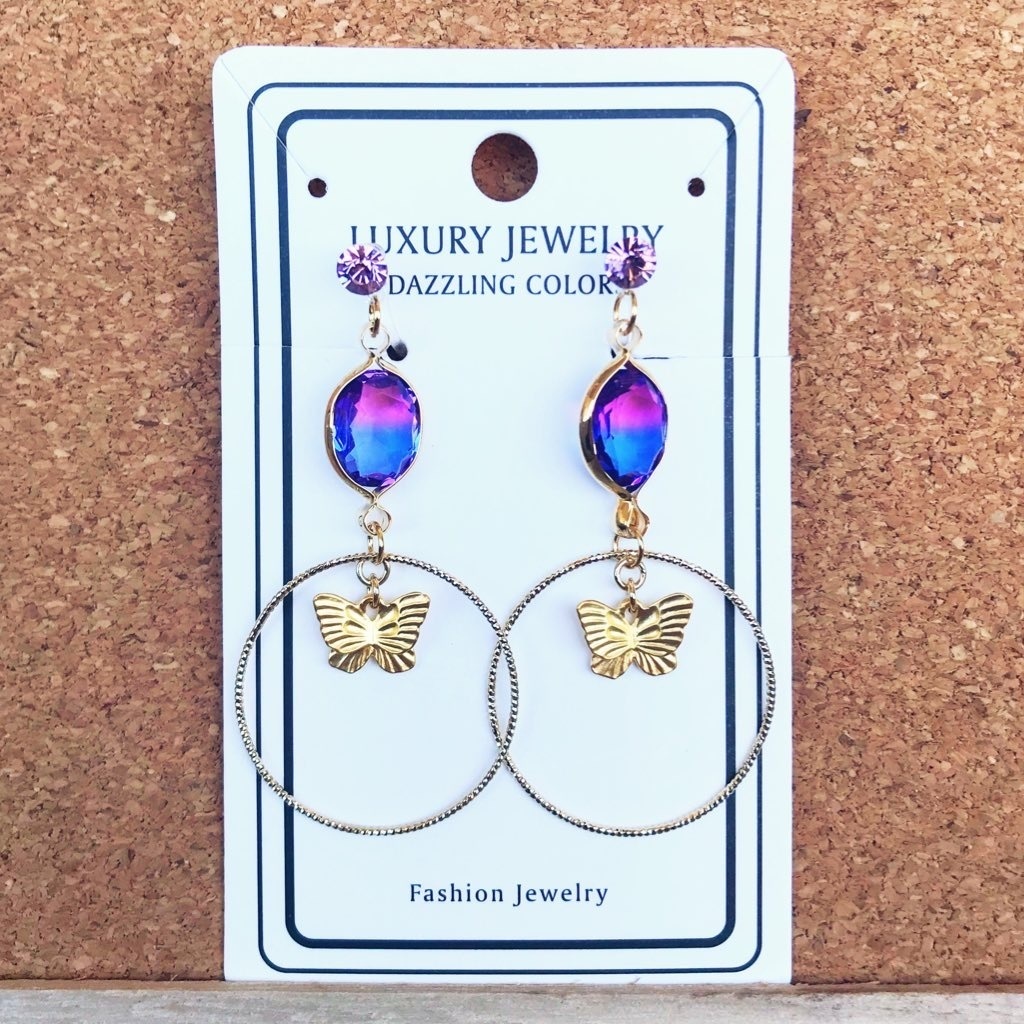 胡蝶しのぶイメージイヤリング【鬼滅-17】