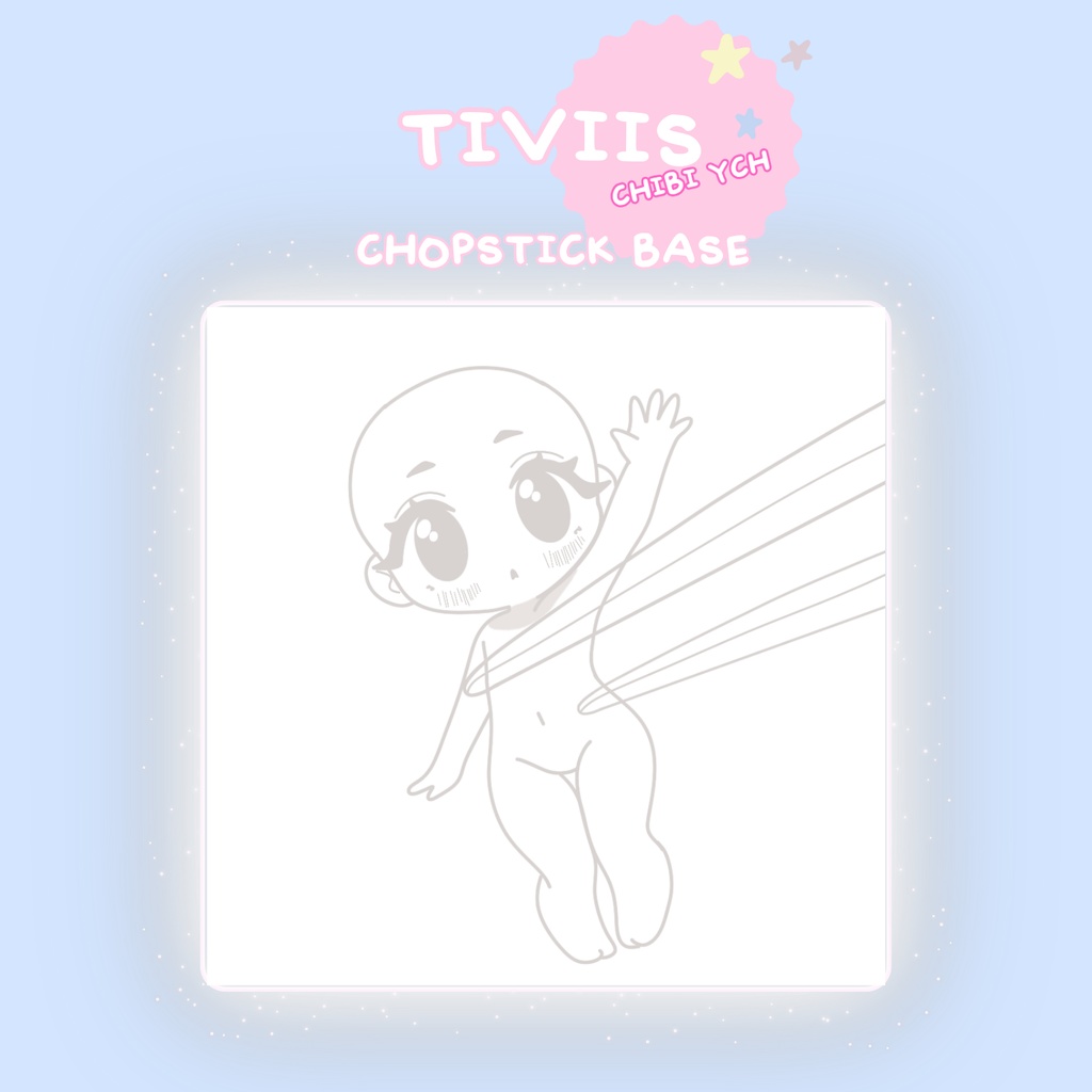 Chibi Base – Chibi YCH Base - Chibi Chopsticks - Tapanyaki 🥢
