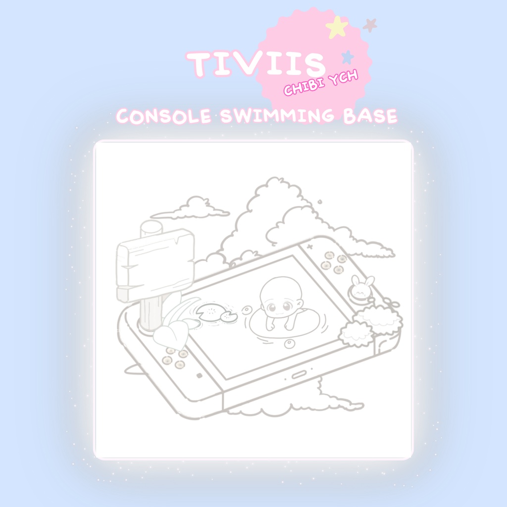 Chibi Base – Chibi YCH Base - Console Swimming 🫧