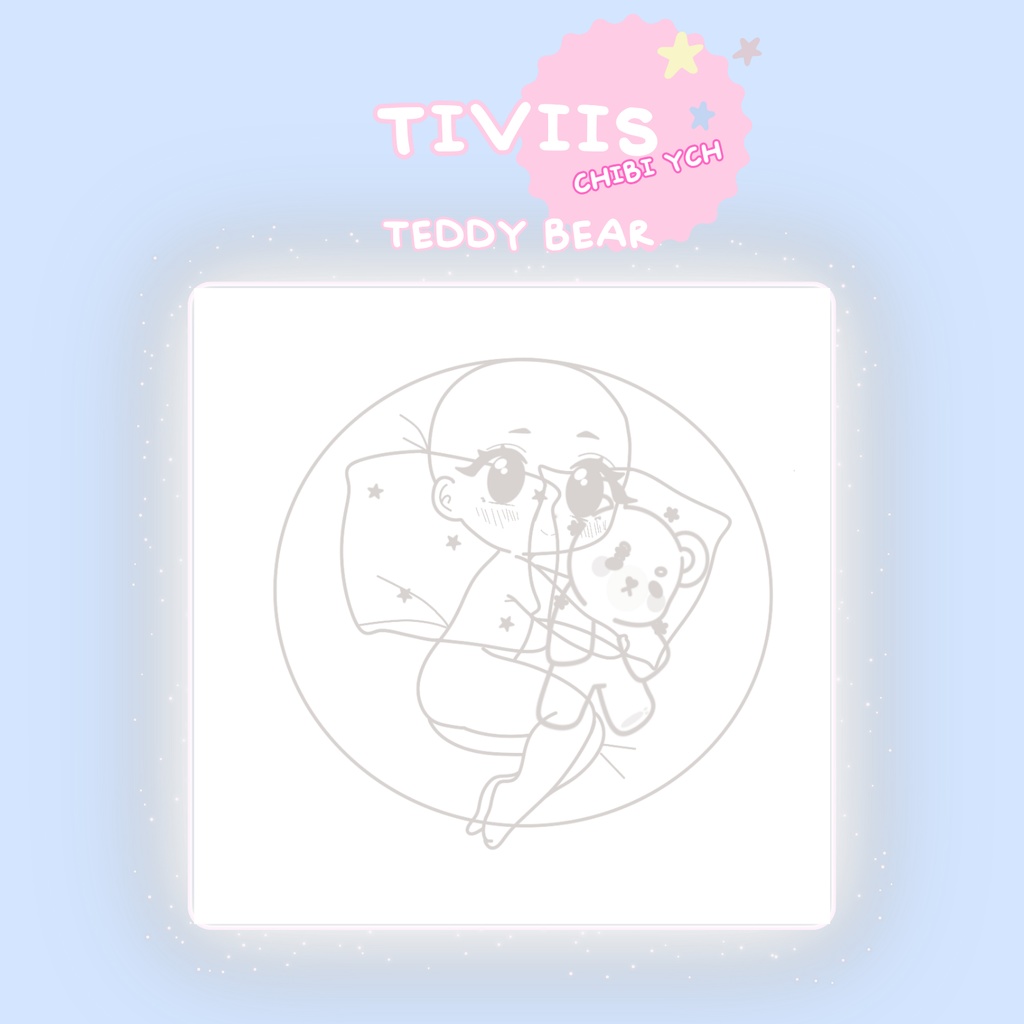 Chibi Base – Chibi YCH Base – Pillow Snuggle Base