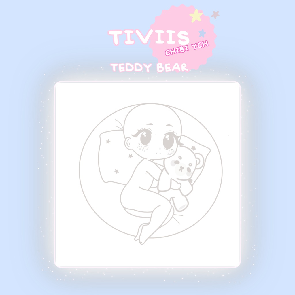 Chibi Base – Chibi YCH Base – Pillow Snuggle Base
