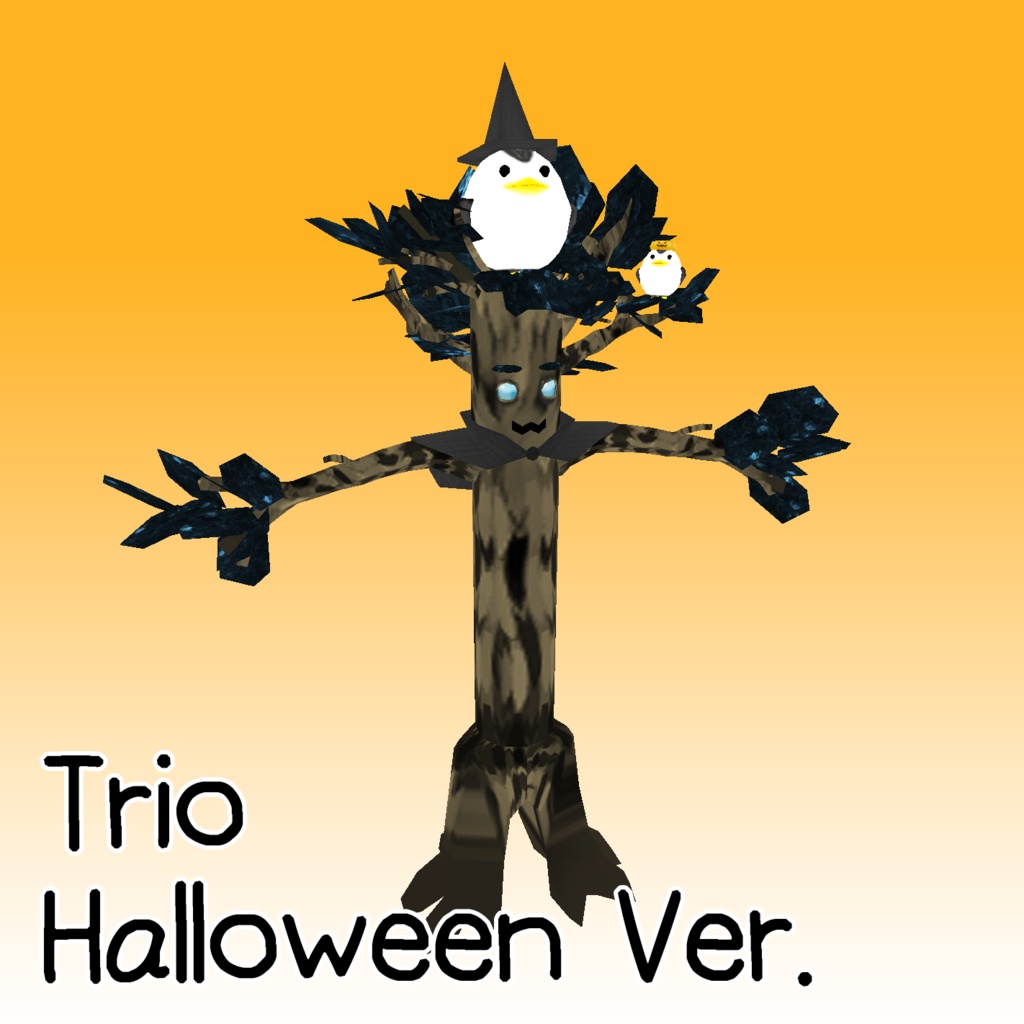 【VRChat用フリーアバター】Trio Halloween Ver.