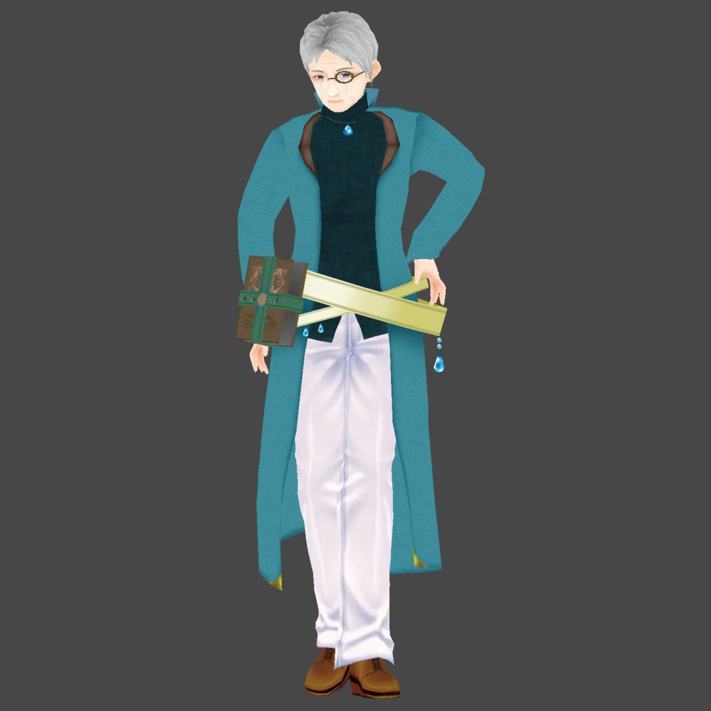 【無料】VRChat想定 Quest対応男性アバター『Alioth』【Avatar3.0ギミック付き】