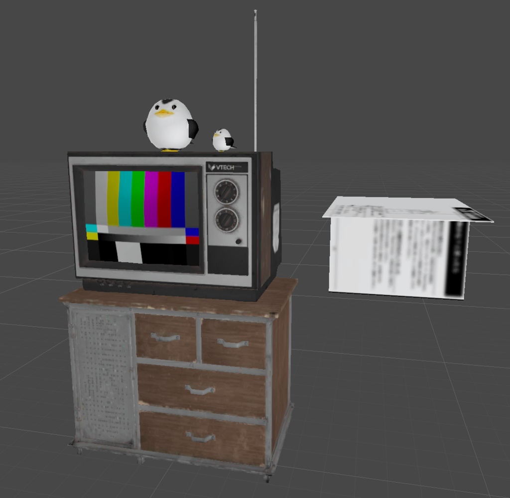 【無料有】トリオテレビ【VRChat向けQuest対応アバター】