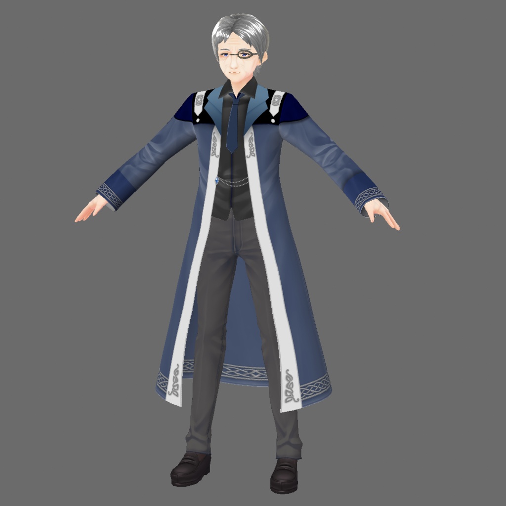 【無料】《VRoid用衣装テクスチャ》クレリック的なファンタジー風衣装