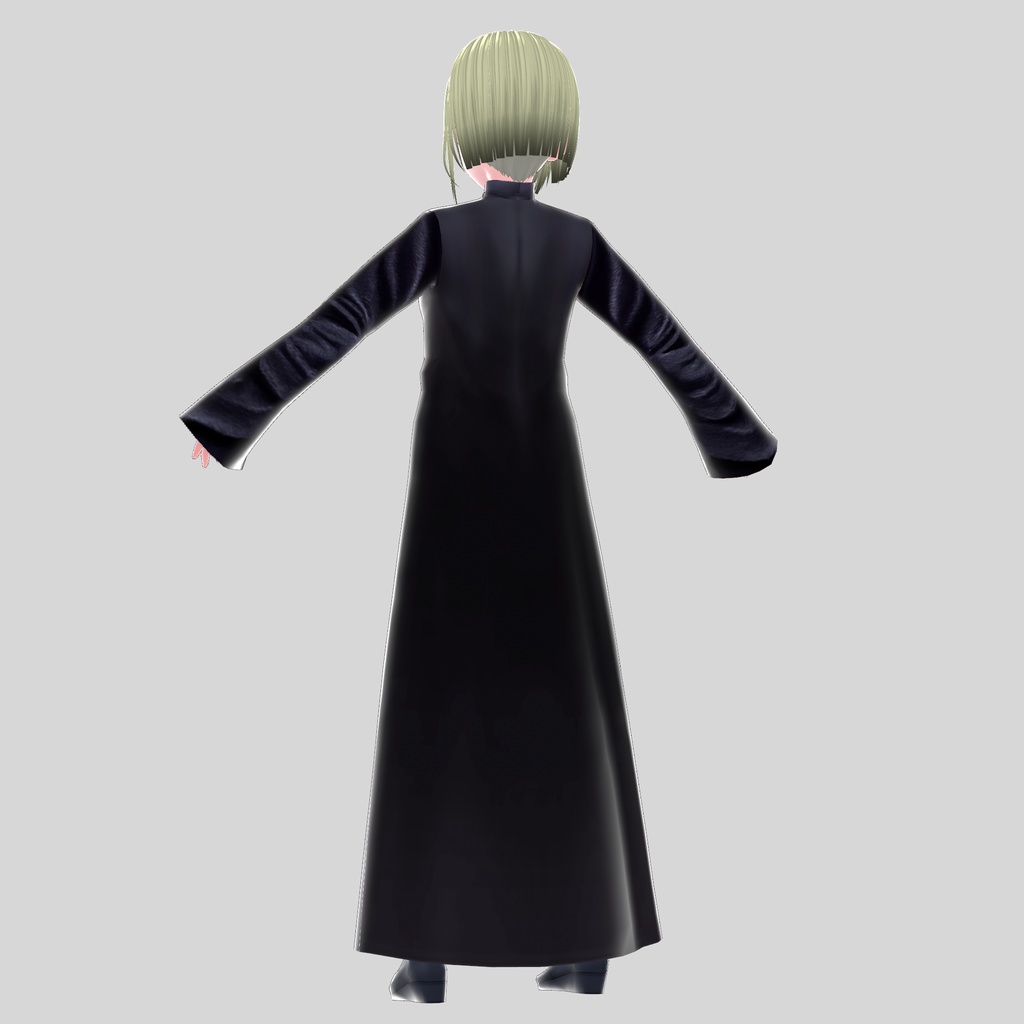 【無料】《VRoid用衣装テクスチャ》ゴシックなローブ
