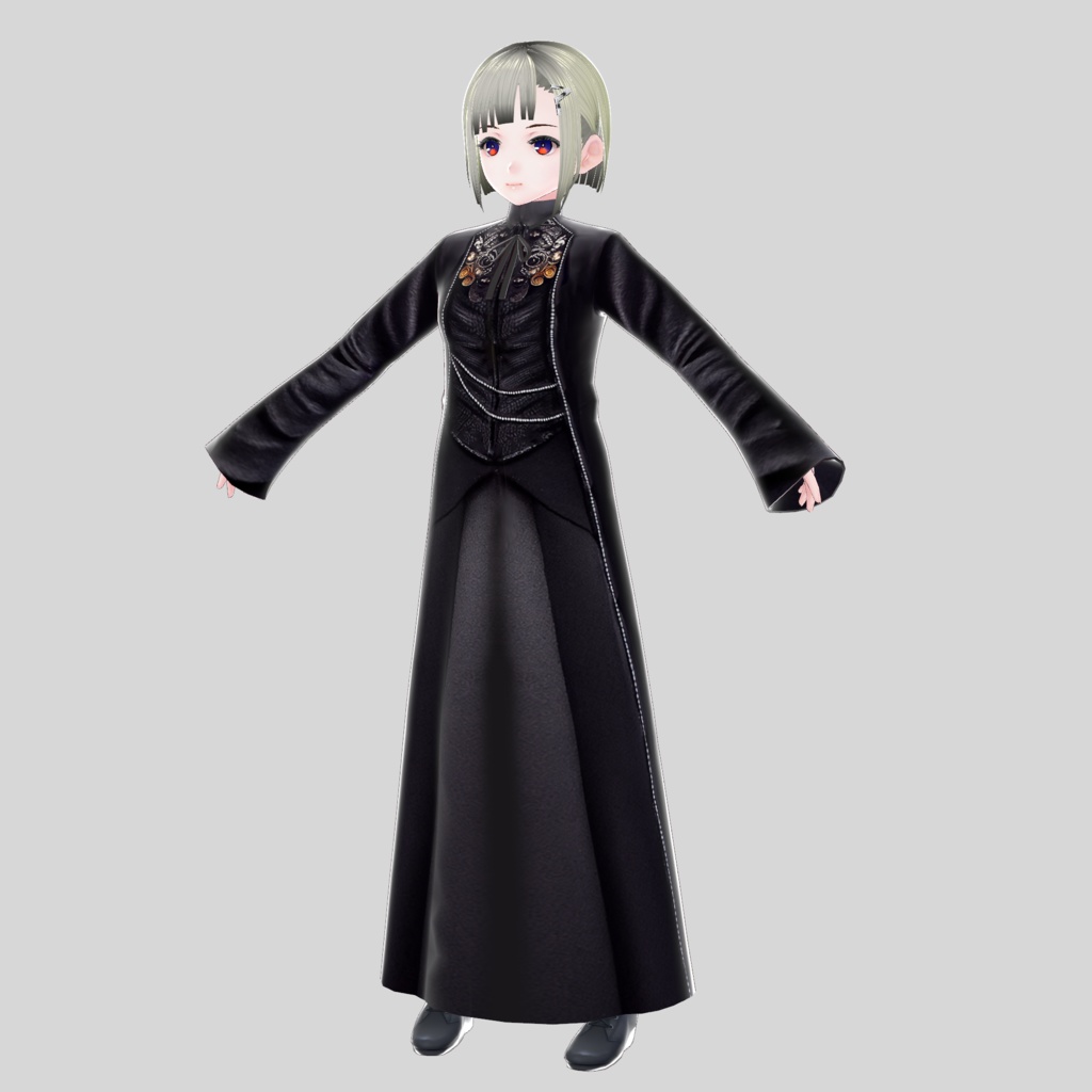 【無料】《VRoid用衣装テクスチャ》ゴシックなローブ