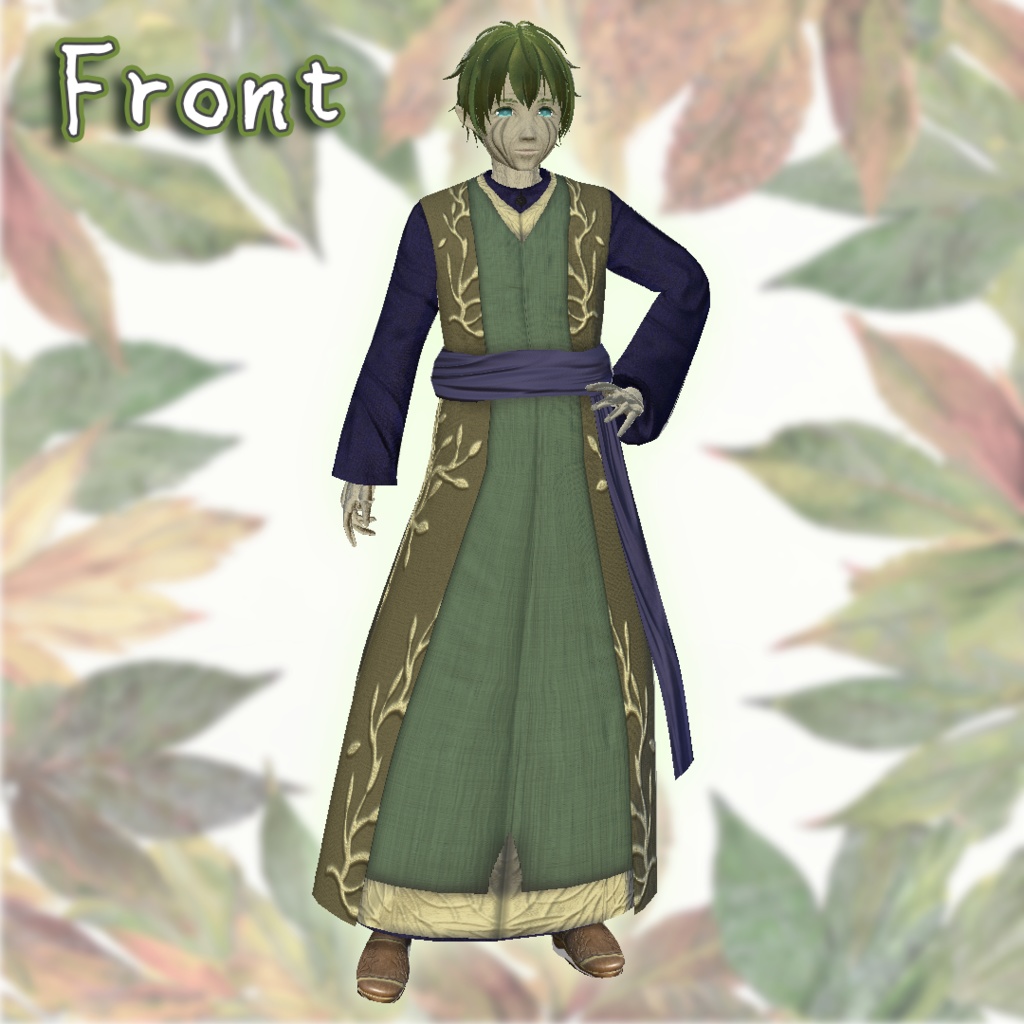 【無料】ナチュラルローブ【VRoid用衣装】