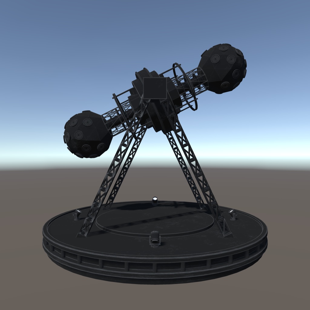 【3Dモデル】プラネタリウム投影機 スノードーム付き (Planetarium projector 3Dmodel)