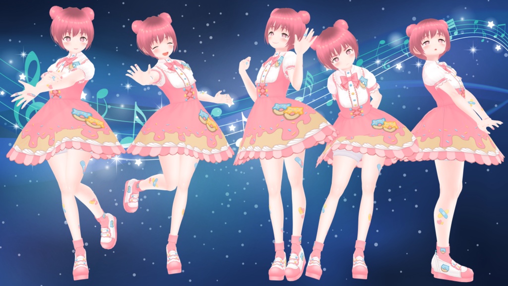 可愛さ満点!ももいろくま娘アバター