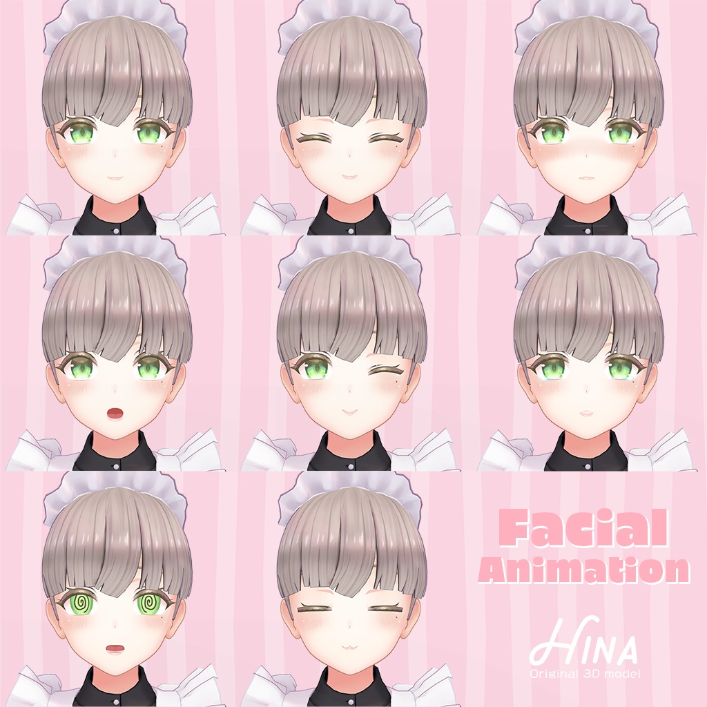 オリジナル3Dモデル「ひな」 ver1.00