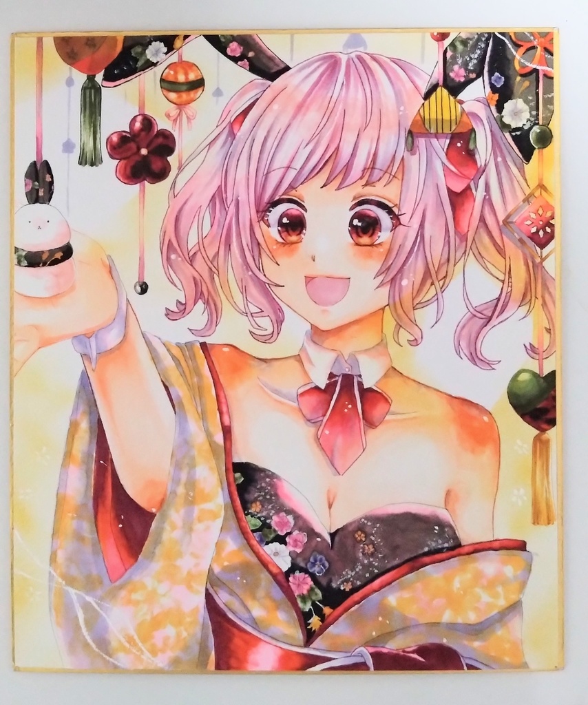 オリジナル手描き色紙