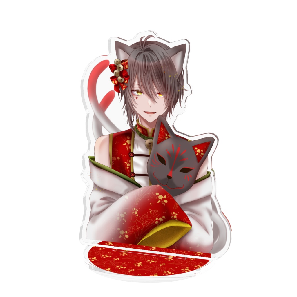 アクリルフィギュア(猫面)