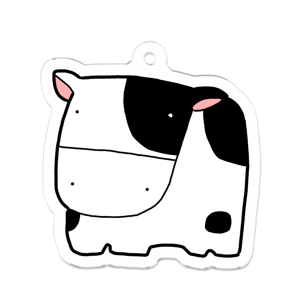 ゆるい牛　アクリルキーホルダー