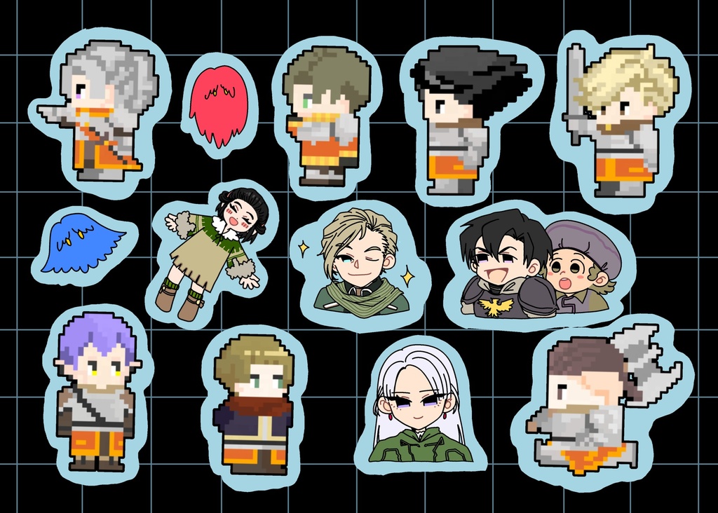 騎士団ハーフカットシール